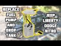 How To Replace Gas Fuel Pump and Drop Tank from Jeep Liberty Dodge Nitro 2008 to 2014