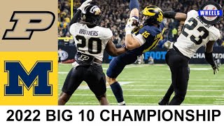 #2 Michigan vs Purdue Highlights | Big 10 Championship Game | 2022 College Footb