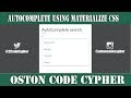 How to create a simple Autocomplete Search Engine Using Materialize CSS