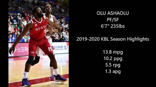 Olu Ashaolu 2019-2020 KBL Season Highlights