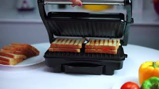 iBELL Sandwich Maker|1500W Panini Toaster|How to Use \u0026 Demo|Quik Snack