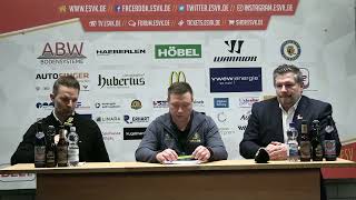 Pressekonferenz ESV Kaufbeuren vs. Ravensburg Towerstars (DEL2 Saison 24/25 Spieltag 33)