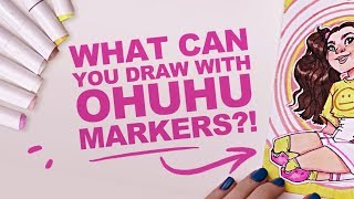 BLENDING WITH A CHISEL NIB!? | Ohuhu Markers | Best Cheap Copic Dupe