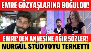 EMRE GÖZYAŞLARINA BOĞULDU NURGÜL STÜDYOYU TERKETTİ NAZLI HANIM BAYILDI