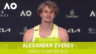Alexander Zverev Press Conference (1R) | Australian Open 2022
