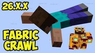 Minecraft 26.1.2 CRAWL MOD (Fabric) - HOW TO USE (2026)
