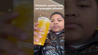 Starbucks: passion fruit and pineapple refresher #2023 #starbucks #march #subscribe