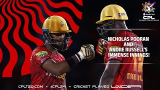 Nicholas Pooran and Andre Russell SMASH a Massive Score! | CPL Memories