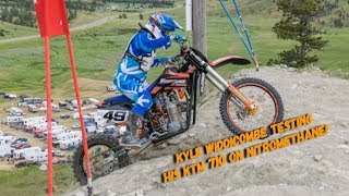 Kyle Widdicombe tests out his KTM 710 hillclimb bike on nitro!