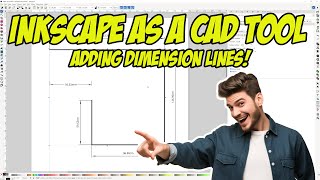 Inkscape as a CAD tool: Adding dimension lines!