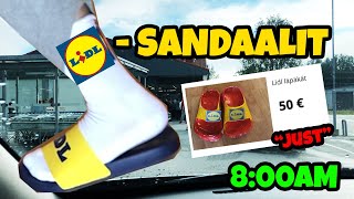 Lidlin sandaalit - jonotusta, kyyneliä ja hikeä #lidl #sandaalit