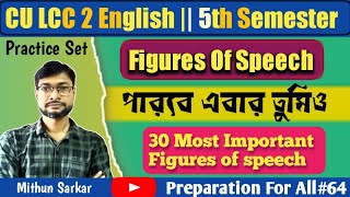 Figures Of Speech | CU 5th Semester LCC-2 English Suggestion 2024-25 | cu lcc english