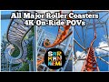 🇫🇮 Särkänniemi - All Major Roller Coasters 4K On-Ride POVs