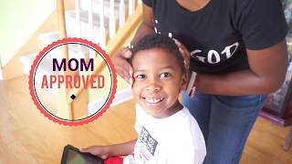💈MOM CUTS  SON'S HAIR FOR THE FIRST TIME| K René