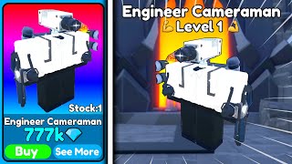 😱NEW LARGE ENGINEER CAMERAMAN! 🔥 NEW UPDATE! 💀 | Roblox Toilet Tower Defense