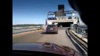 Driving into M/S Finnstar in Vuosaari Harbour