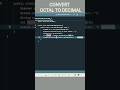Java Program: Convert Octal to Decimal | Beginners Tutorial#numbers #octal #decimal #codingjava