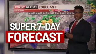 Super 7-Day Forecast: Temperatures, rain chances to increase