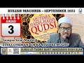 03-09-2023 | 18 Safar 1445H | Kuliah Mutiara Hadis Qudsi | Ustaz Othman bin Hamzah Al Muqri'