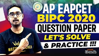 AP EAPCET BiPC 2020 Question Paper | Let's Solve and Practice |AP EAPCET 2024 | Ajay Sir