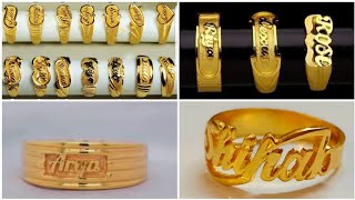 name gold ring disign | wedding rings | latest gold rings| jewellery