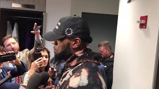 LeBron James on his health as well as the falls that KCP and AD took