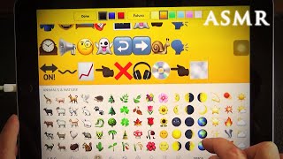 ASMR 1hr Emoji Typing + iPad Tapping | Soft Spoken