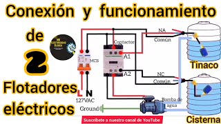 Cómo conectar dos electroniveles para tinaco y cisterna.