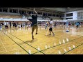 バドミントン＃520 那覇市バドミントン選手権大会cクラス 準決勝 ながりくペア