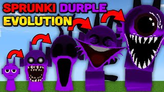 Minecraft But I Evolve SPRUNKI DURPLE PURPLE PHASE 0-9