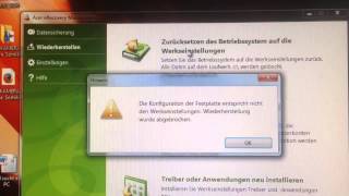 Acer eRecovery Management does not work