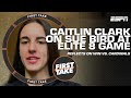 Iowa Hawkeyes star Caitlin Clark on having Sue Bird at Elite 8 matchup vs. Cardinals | First Take