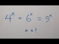 A Nice Math Olympiad Exponential Equation for You to Try | Find X