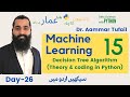 54- Decision Tree Classifier | Theory & coding in Python-(Day-26)