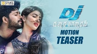 Duvvada Jagannadham Motion Teaser | #DJ Movie Poster | Allu Arjun, Pooja Hegde - Filmyfocus.com
