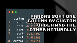 Sorting Pandas DataFrame with Custom Order!