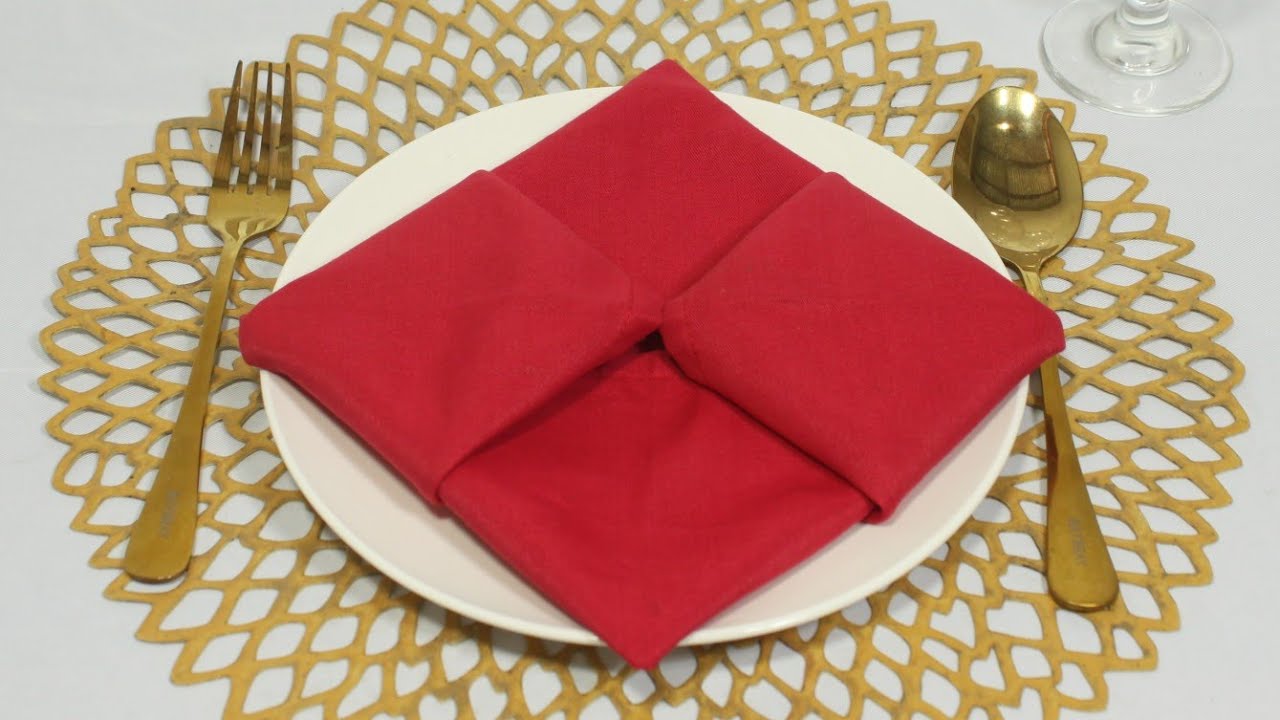 Pendant Fold Table Napkin Folding Tutorial Youtube