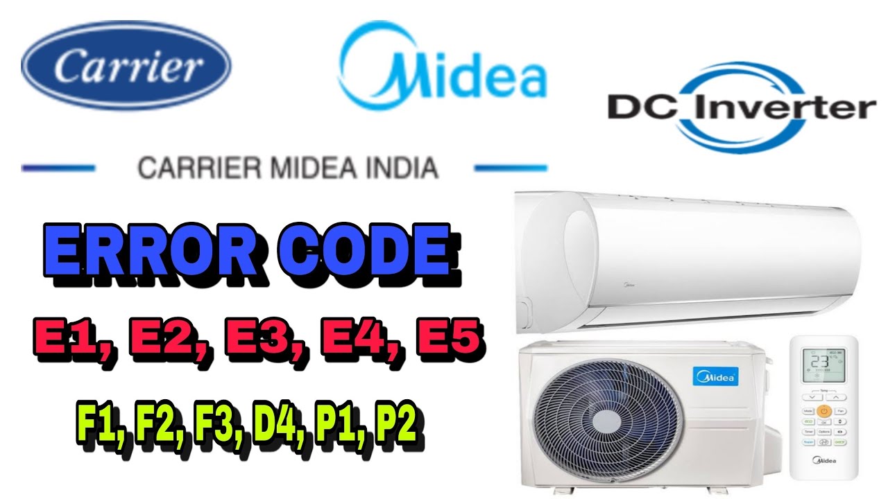 Midea Air Conditioner Error Codes//midea Ac Error Code List//carrier ...