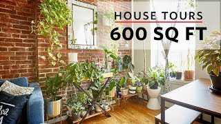 House Tours: This 600 Sq Ft Apartment Is Home to Over 100 Plants!