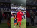 l’entrée des légendes du mhsc pour le match de gala ⭐️ 50ansmhsc