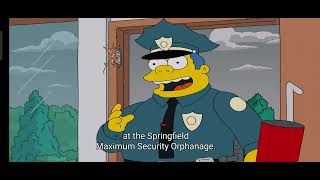 The Simpsons | Wiggum dumping Bart at maximum security orphanage