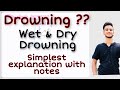 Drowning : Forensic Medicine / Wet & Dry Drowning  #Drowning #Forensic_medicine