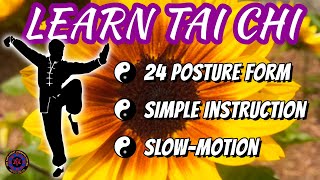 Tai Chi for Beginners: 24-posture Form with simple step-by-step instruction (Taiji 24 form)