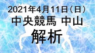 【競馬解析】2021/04/11 中山競馬