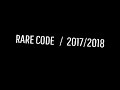 RARE CODE / 2017/2018 | BLACKLIGHT RETRIBUTION RARE CODE / 2017/2018 | BLACKLIGHT RETRIBUTION