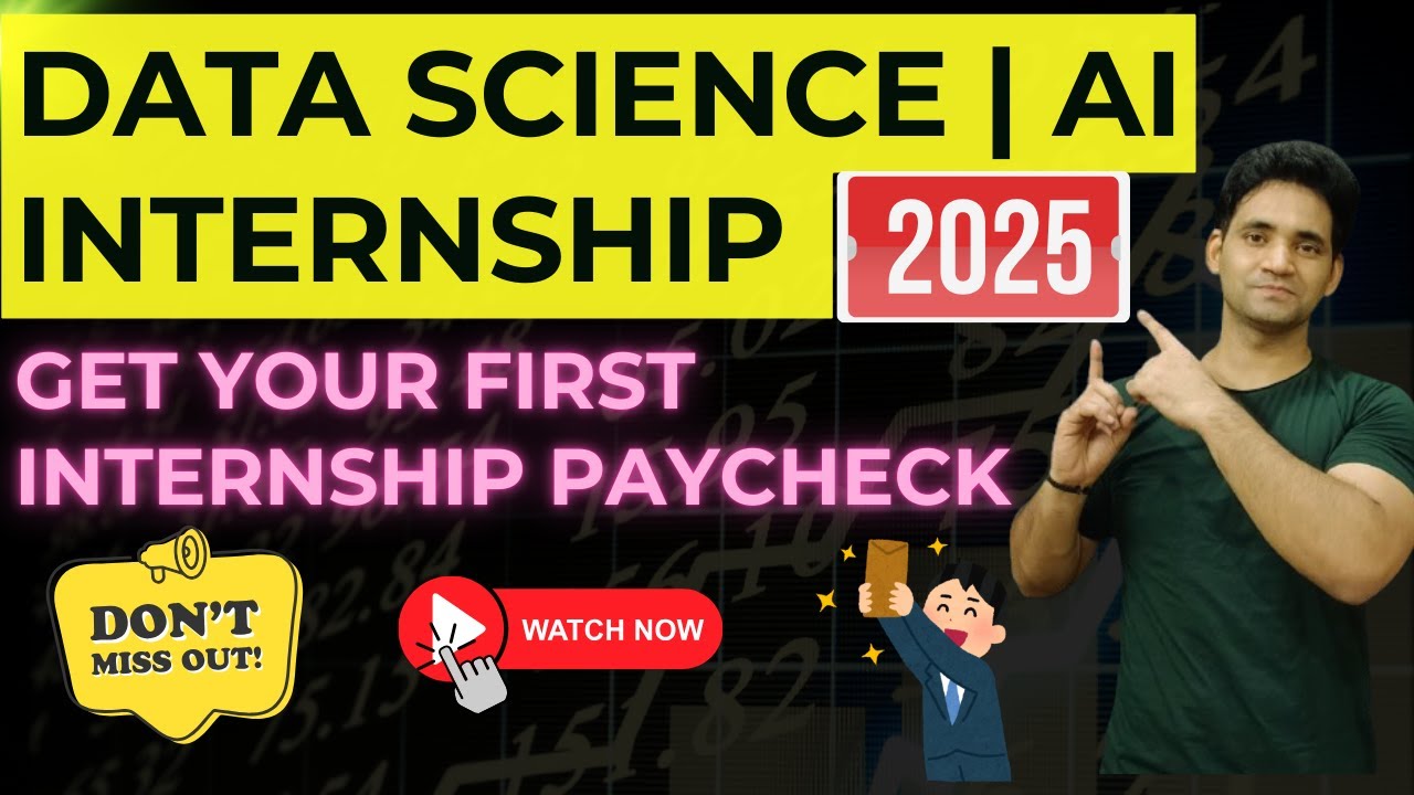 Data Scientist Ai Internship 2025 How To Get A Data Science