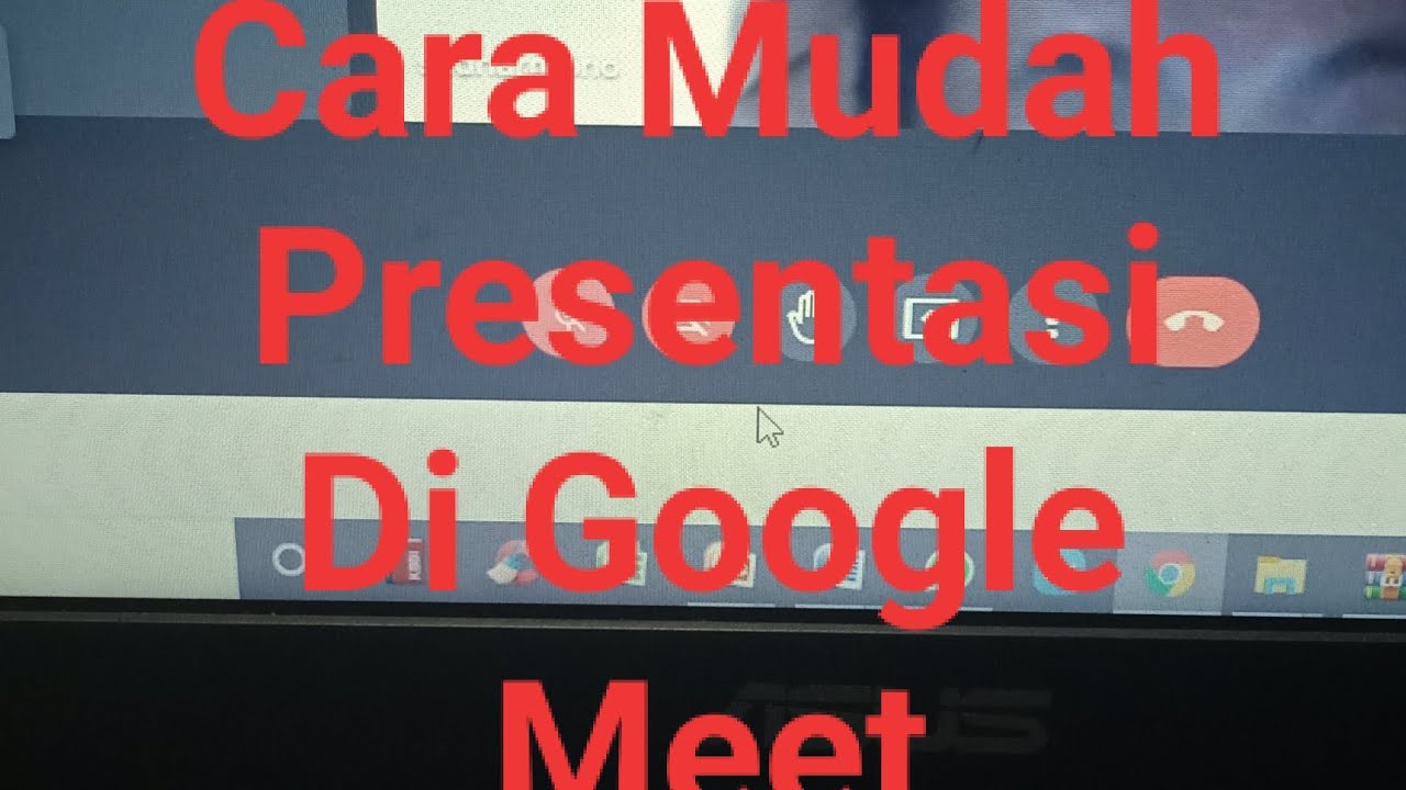 Cara Mudah Presentasi Di Google Meet - YouTube