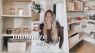PANTRY & FRIDGE ORGANIZATION // MINIMIZE WITH ME episode 3 //decluttering my kitchen