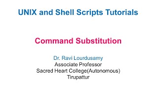 Shell Scripting Demonstration: Mastering Command Substitution