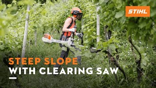 STIHL Team Stories 2016: Tackle steep slope with clearing saw | STIHL